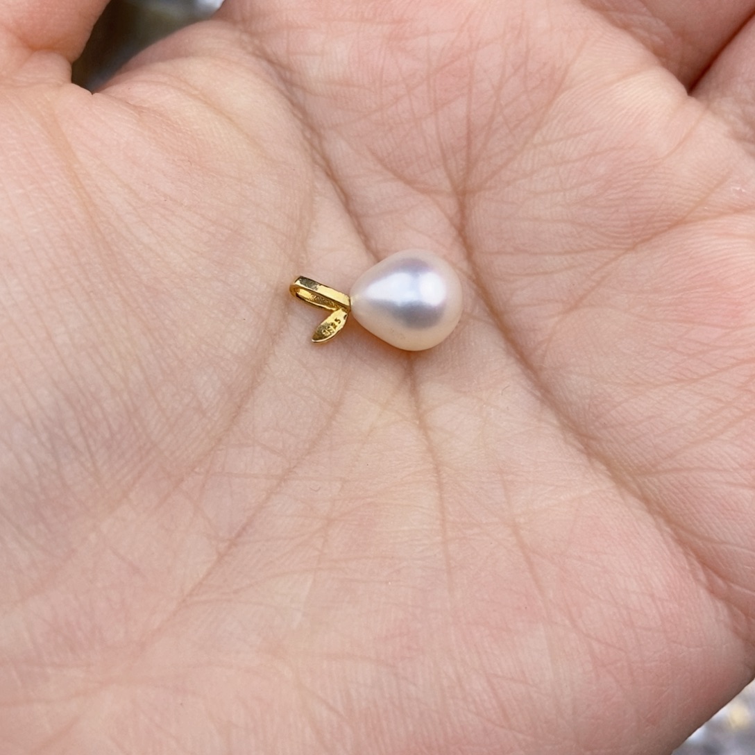 银S925镶嵌颈饰淡水珍珠