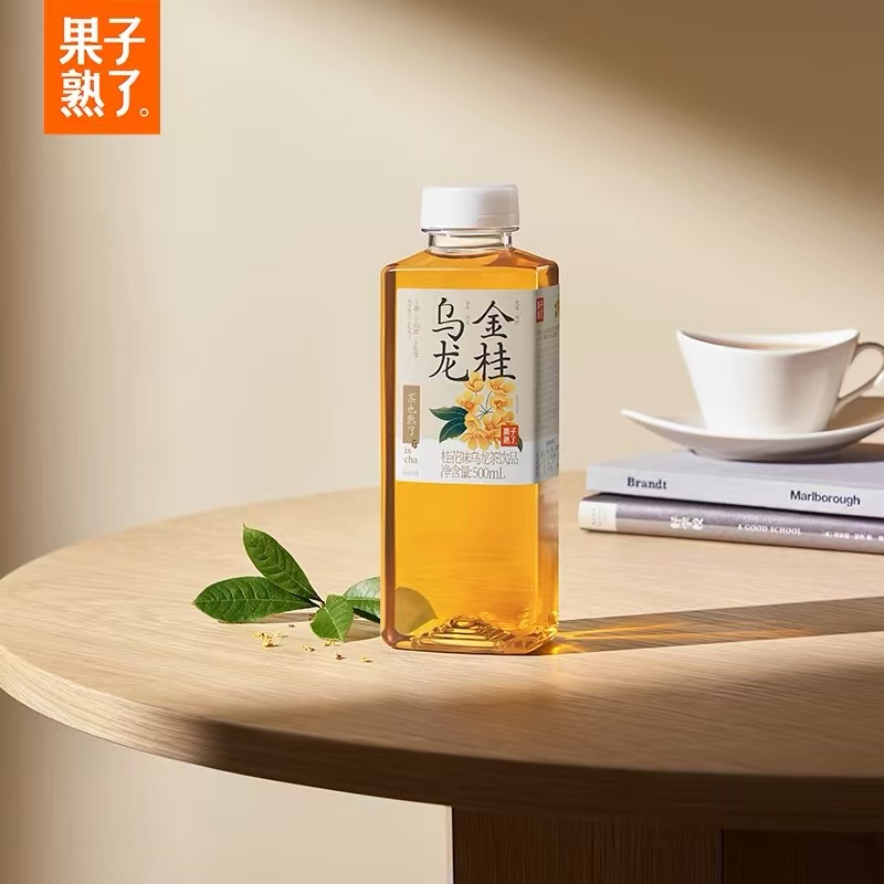 【爆款速发】果子熟了无糖茶0糖0脂茉莉乌龙500ml*5瓶随机