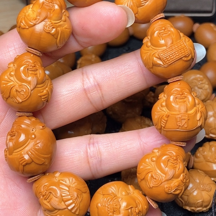 橄榄核手串/手链胖墩墩大财神
