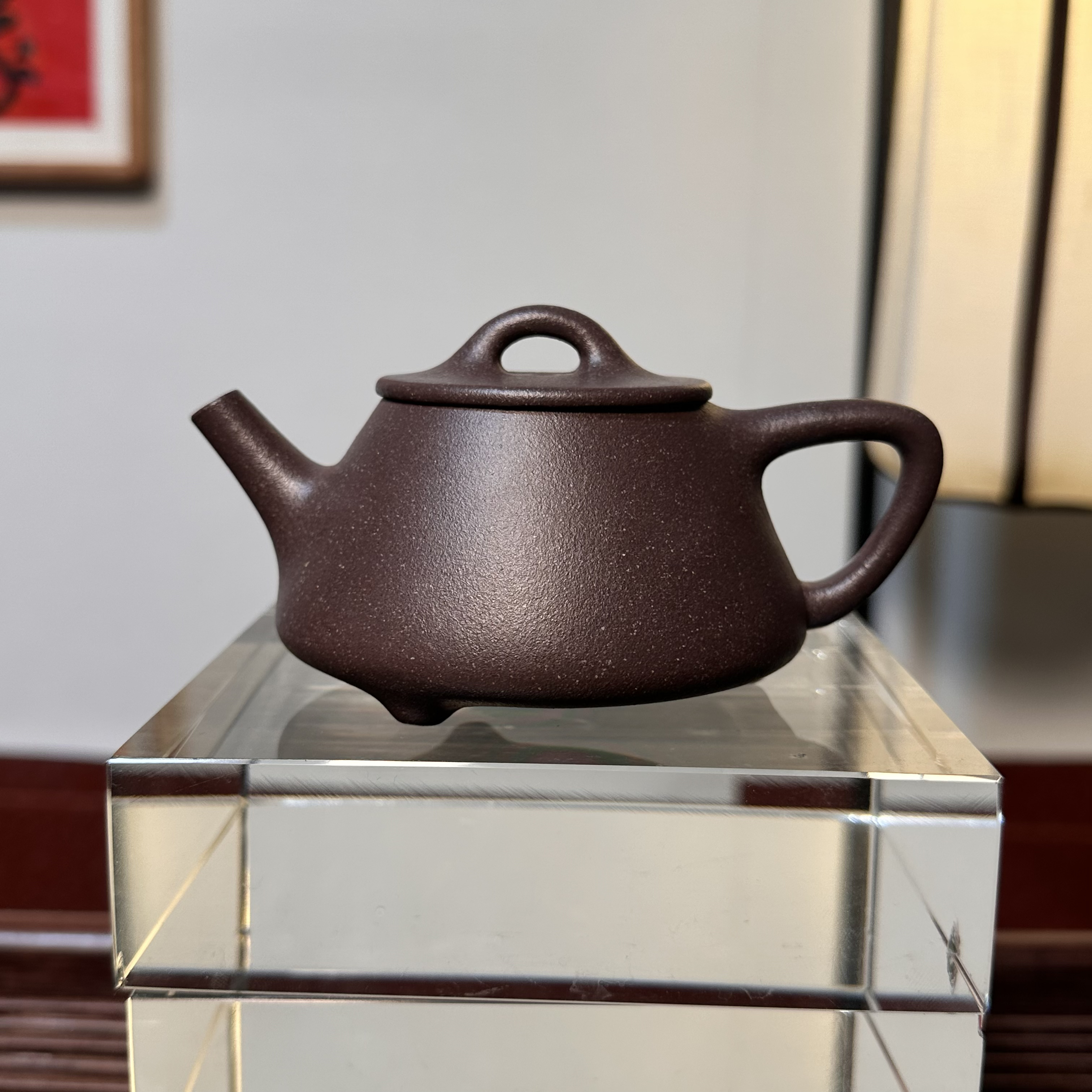 衡云石瓢·原矿大水潭天青泥·宜兴紫砂壶手工紫砂