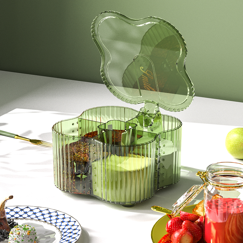 【送勺子】厨房调料盒4格一体组合套装家用厨房用品盐糖味精调料罐