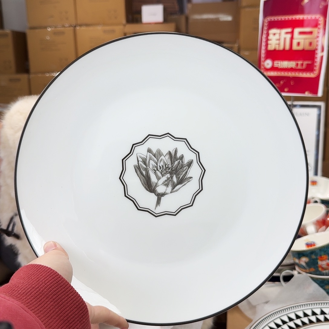 骨瓷高骨12英寸平盘30.5cm一个