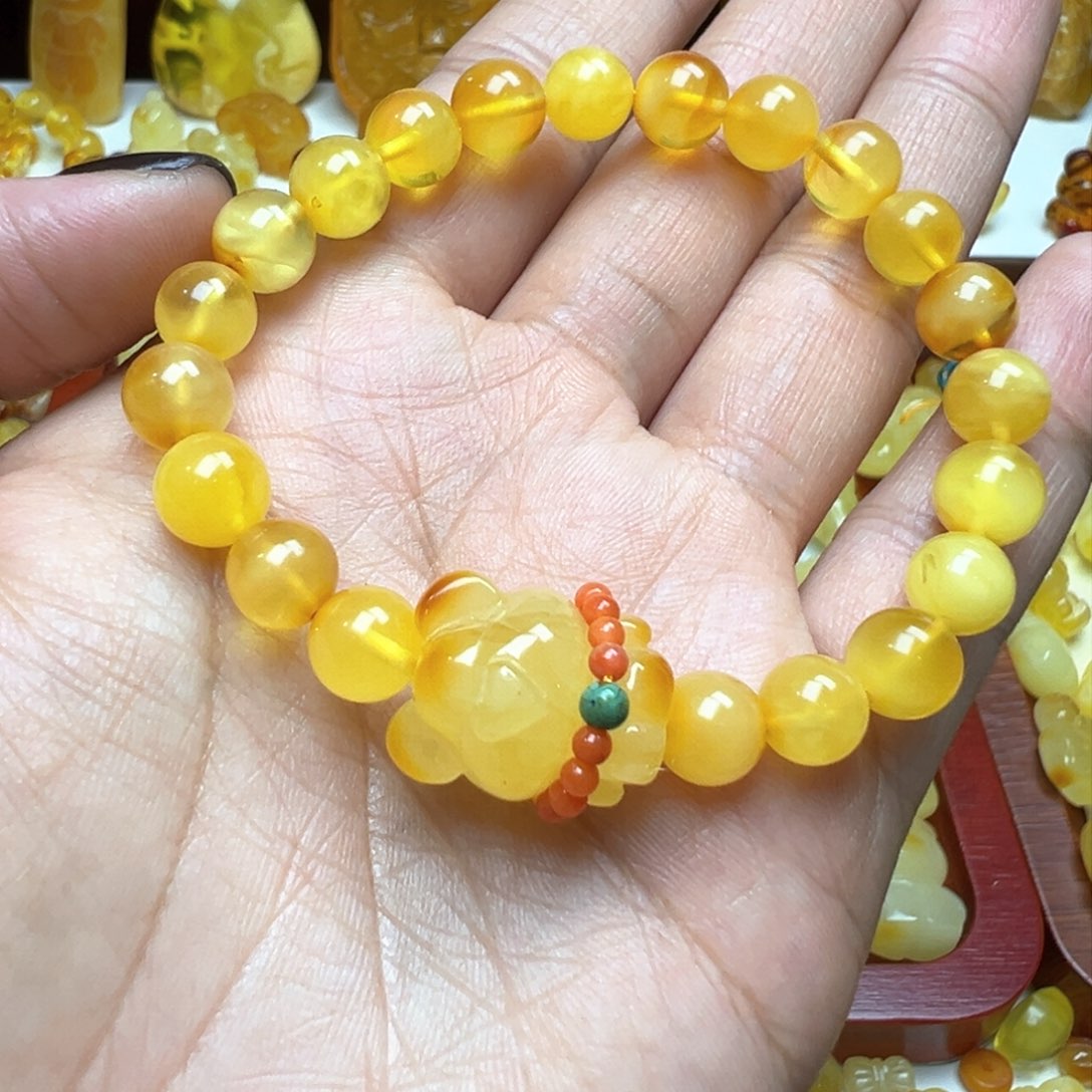 琥珀吊坠(不含链)未镶嵌