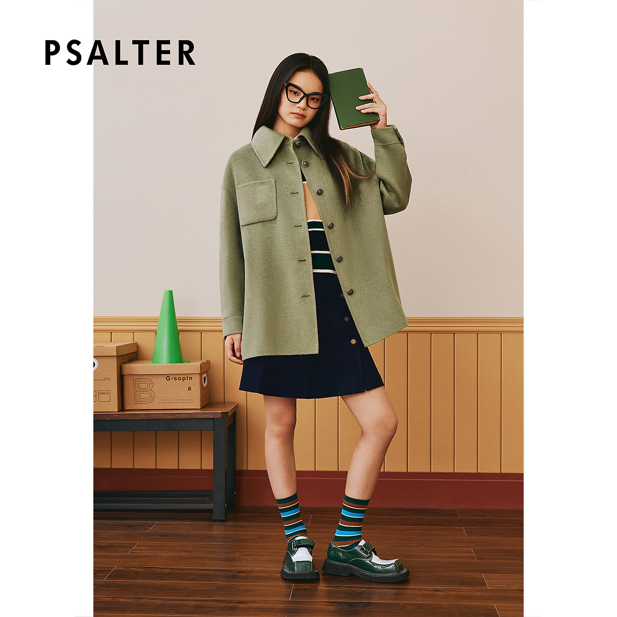 【籽言甄选】诗篇毛呢外套6C33580300