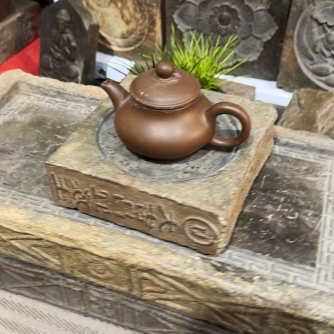 老砖茶台，砚台，画像砖