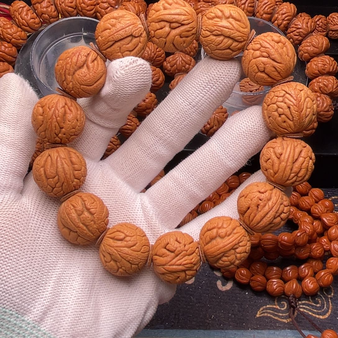 桃核手串精品金丝龙珠2.0