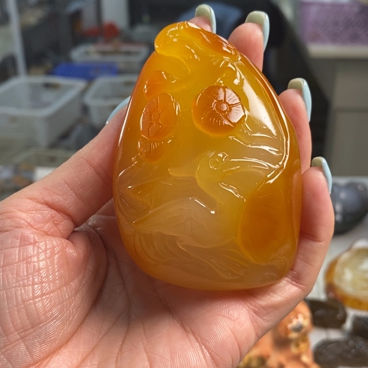 玛瑙/玉髓未镶嵌吊坠(不含链)