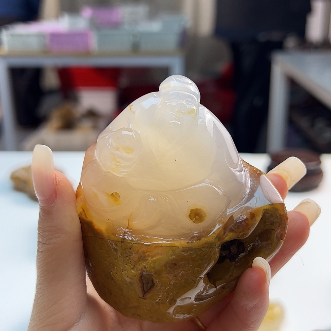 玛瑙/玉髓未镶嵌吊坠(不含链)