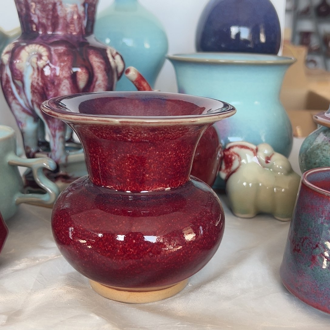 摆件郑家钧窑摆件微瑕