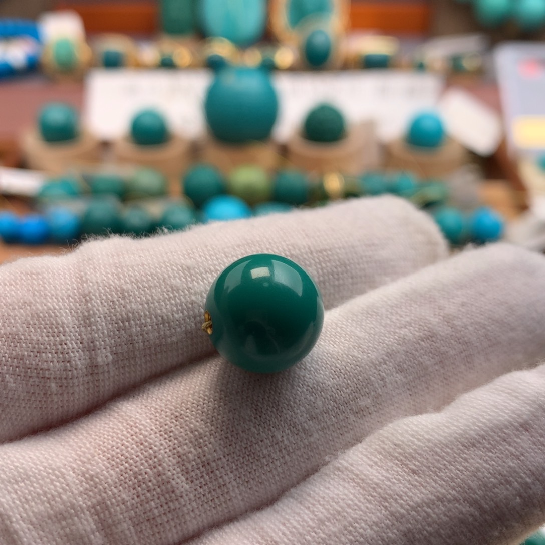 绿松石未镶嵌绿松石12.7mm
