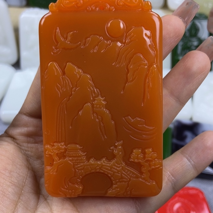 和田玉未镶嵌颈饰