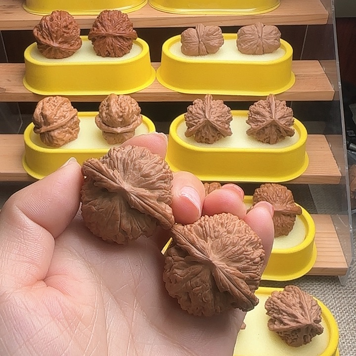 吊坠文玩核桃白狮子
