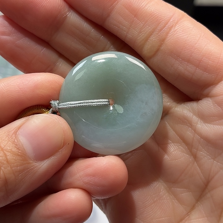 翡翠未镶嵌颈饰翡翠天然A货平安扣吊坠