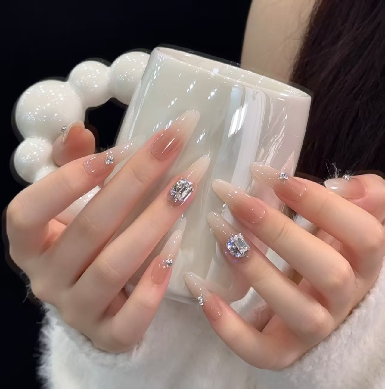  芷间 美甲泡芙奶白（六色）