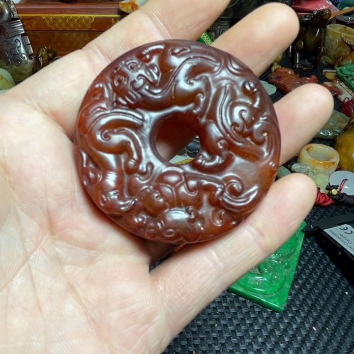 滴血莲花菩提把件