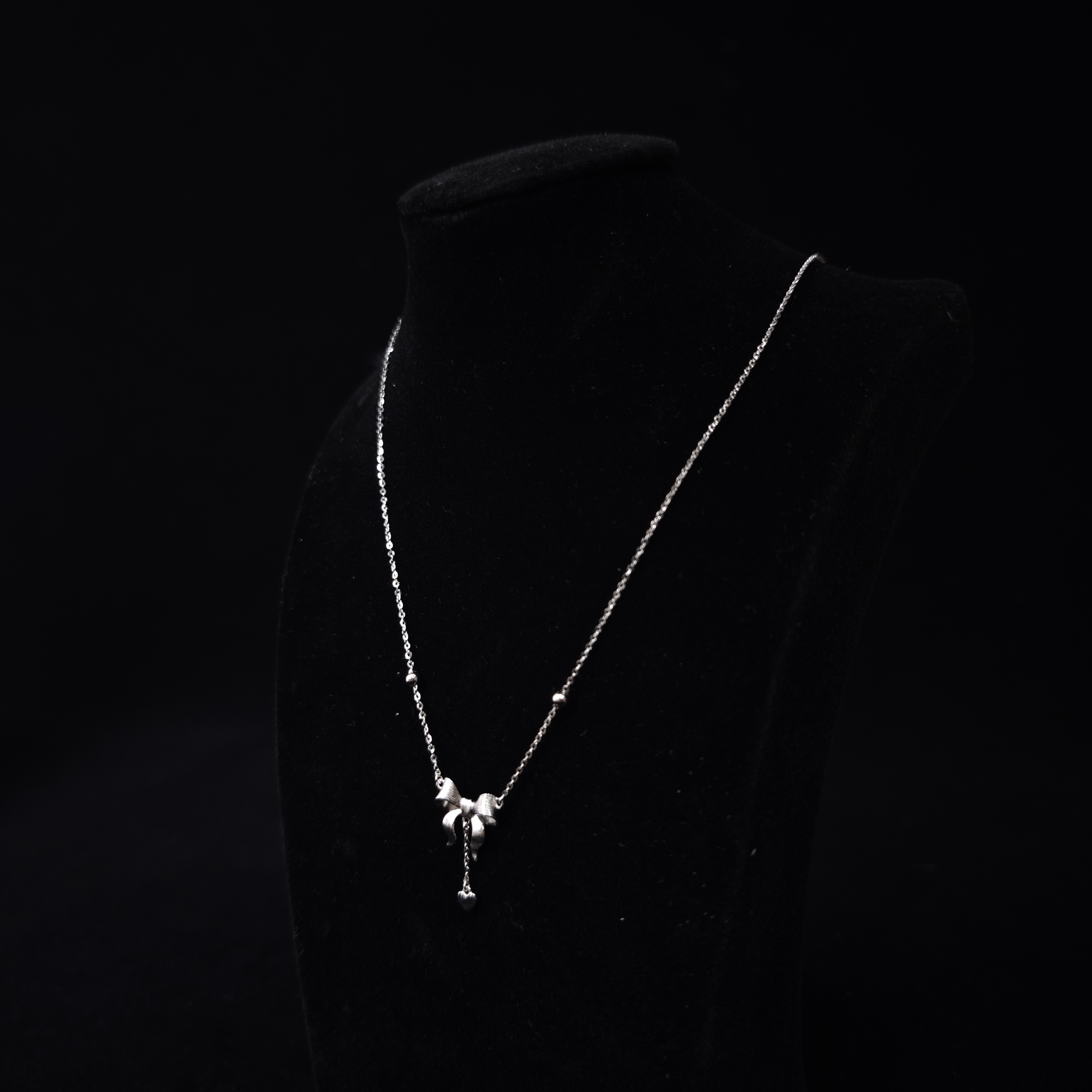 坠链均925银 甜美风原创设计女日韩简约轻奢满钻镶嵌气质