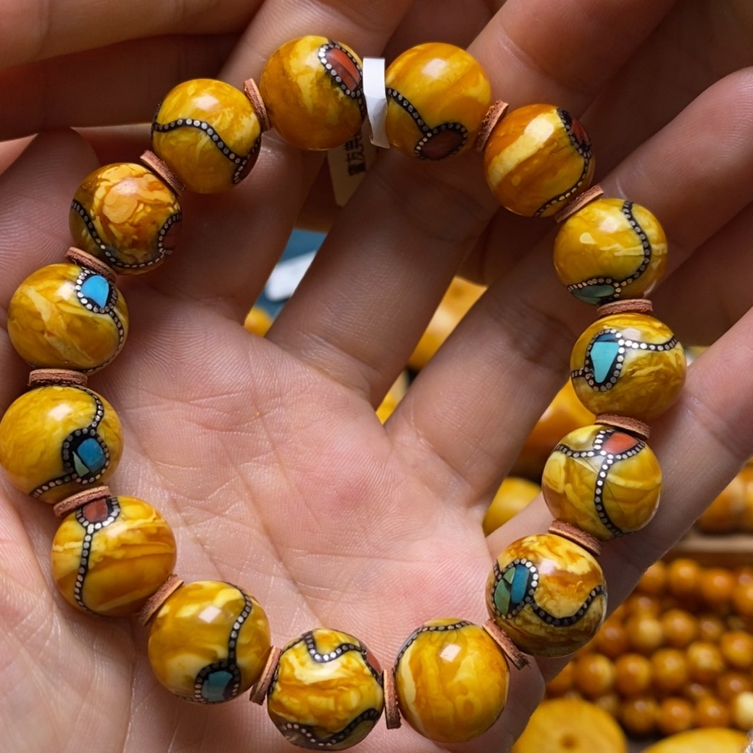 琥珀手链未镶嵌12.8加