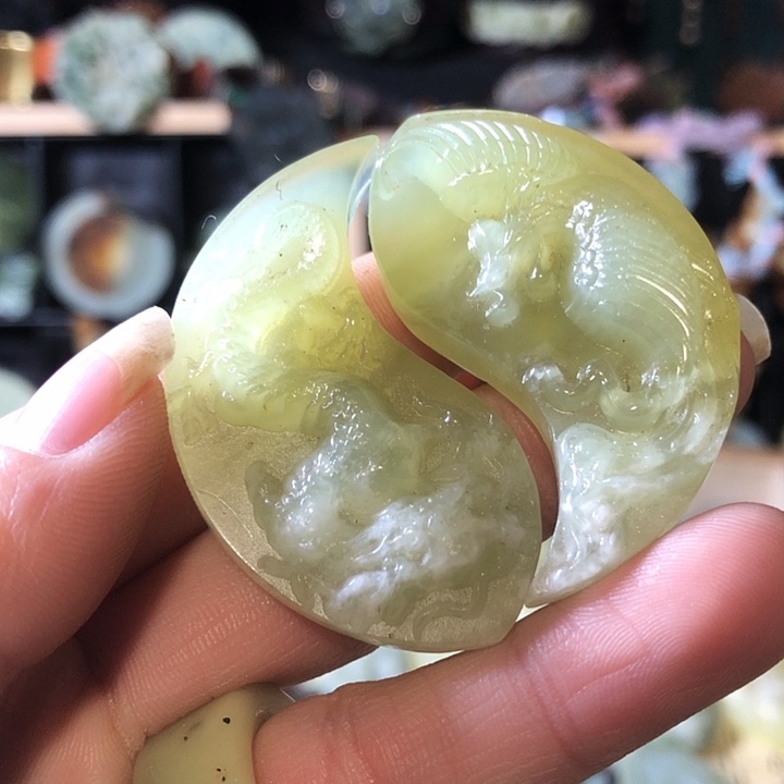 岫玉未镶嵌岫玉挂件