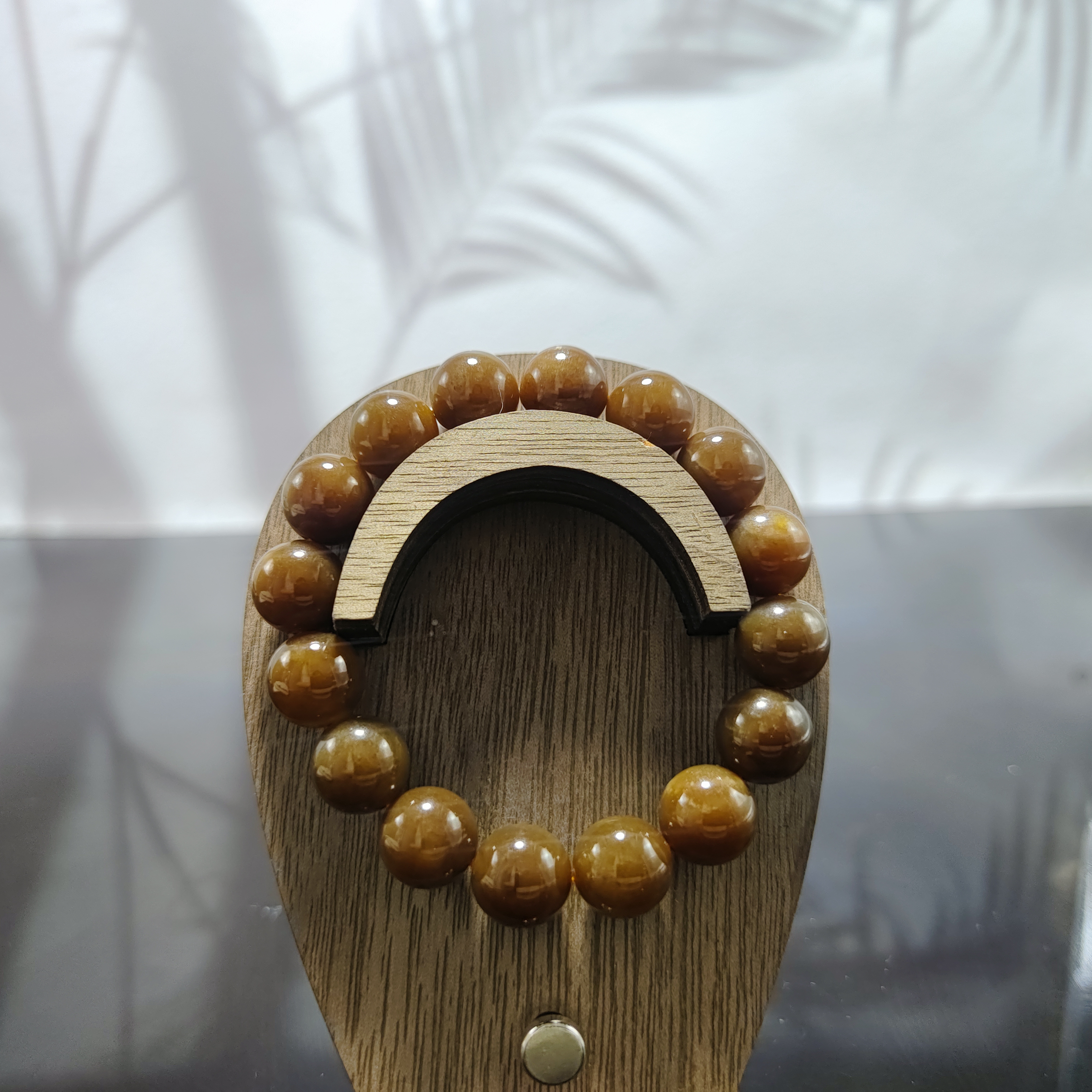 R和田玉圆珠手串（卡12）3984