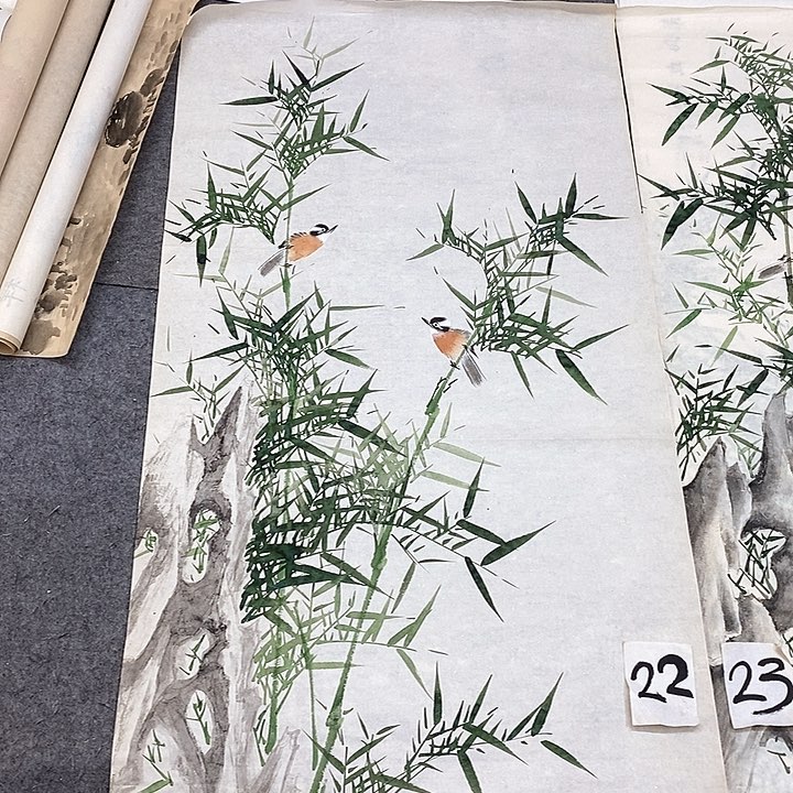 竖款沈*玉新中式装饰画