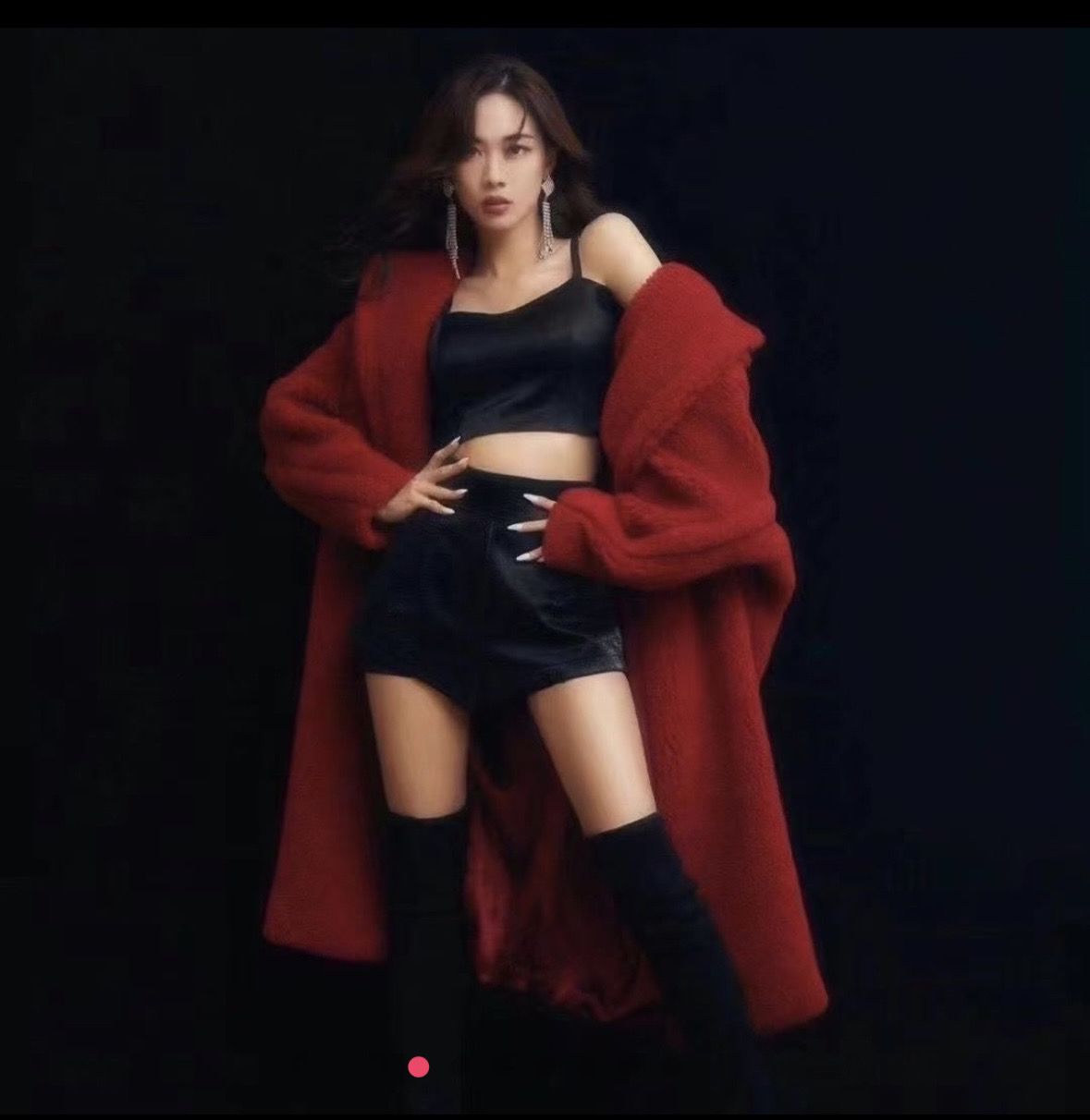 XXJ 长款宽松泰迪熊外套颗粒大衣秋冬保暖（1067）