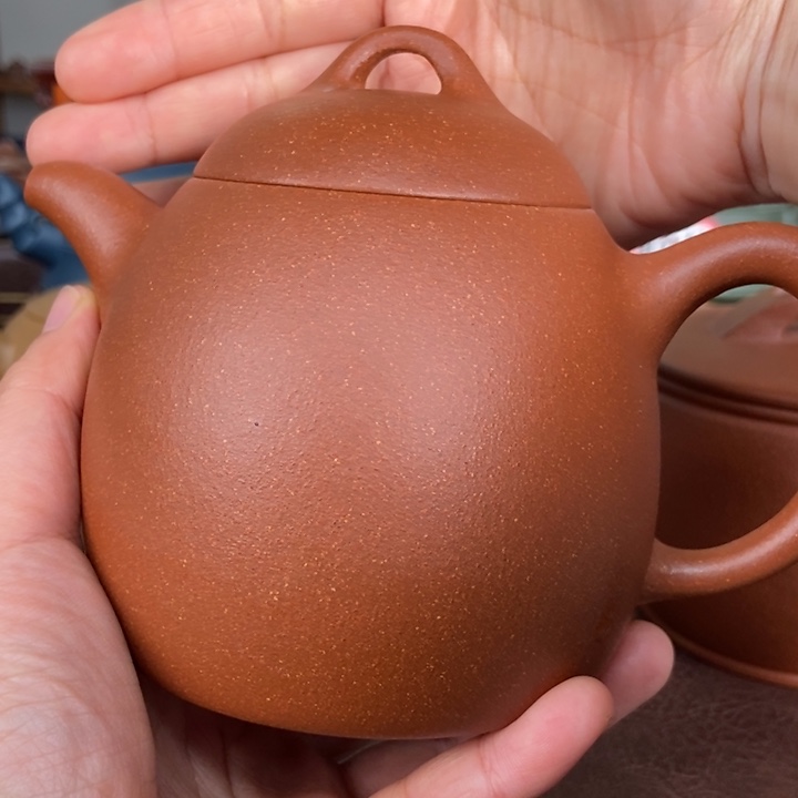 紫砂茶壶阿*红降坡秦权壶大品