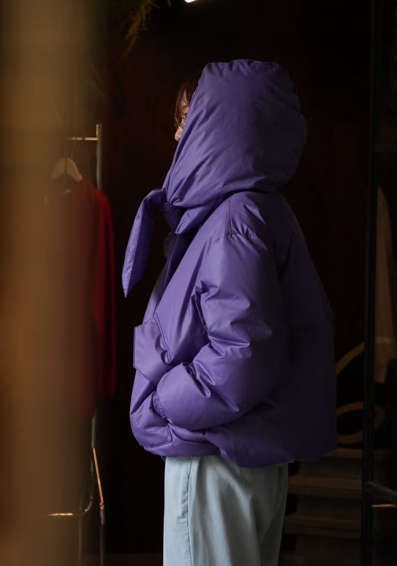 小也 高端小众线！ 超藏肉  圆廓形  可拆卸披肩 羽绒服
