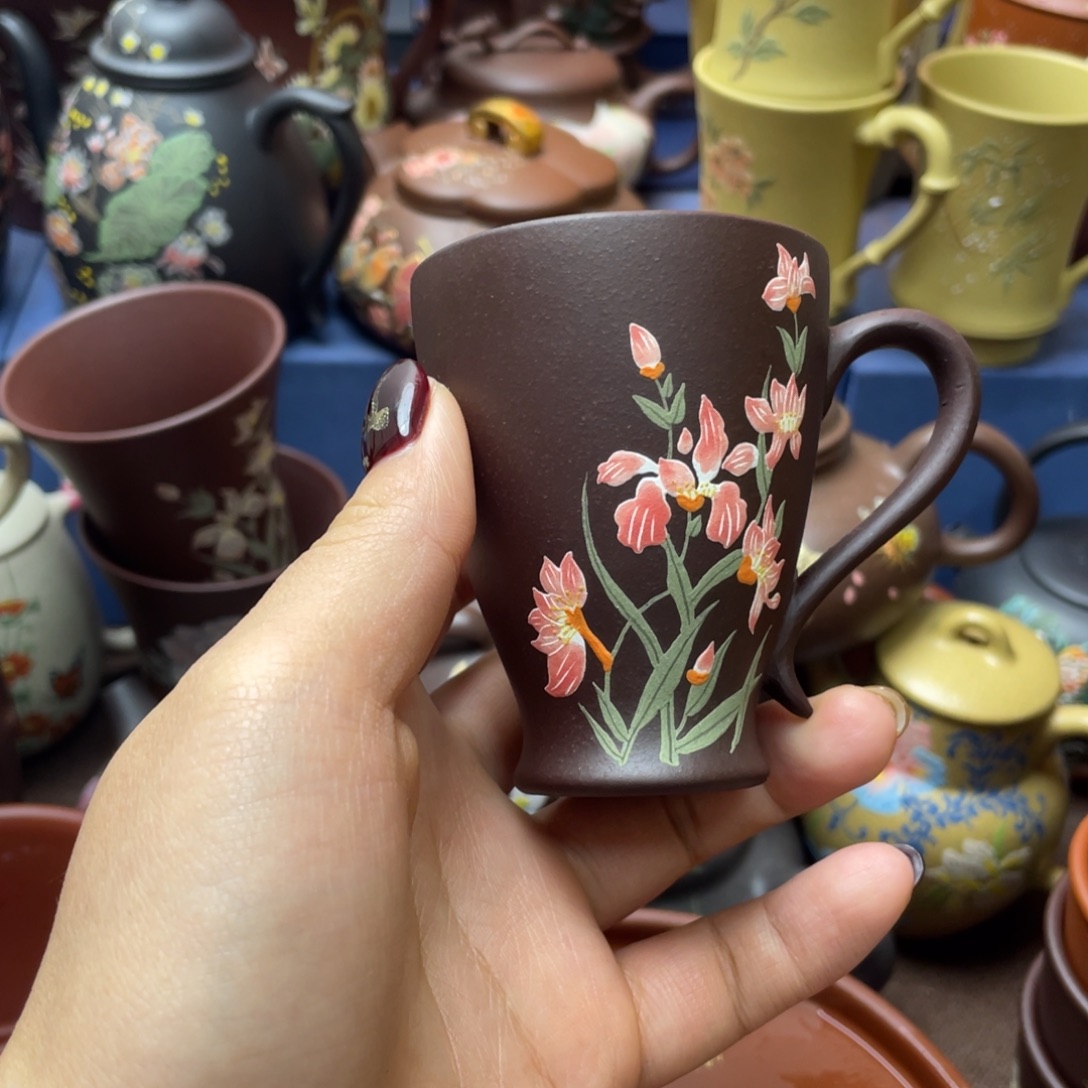 红泥茶杯紫砂主人杯100cc