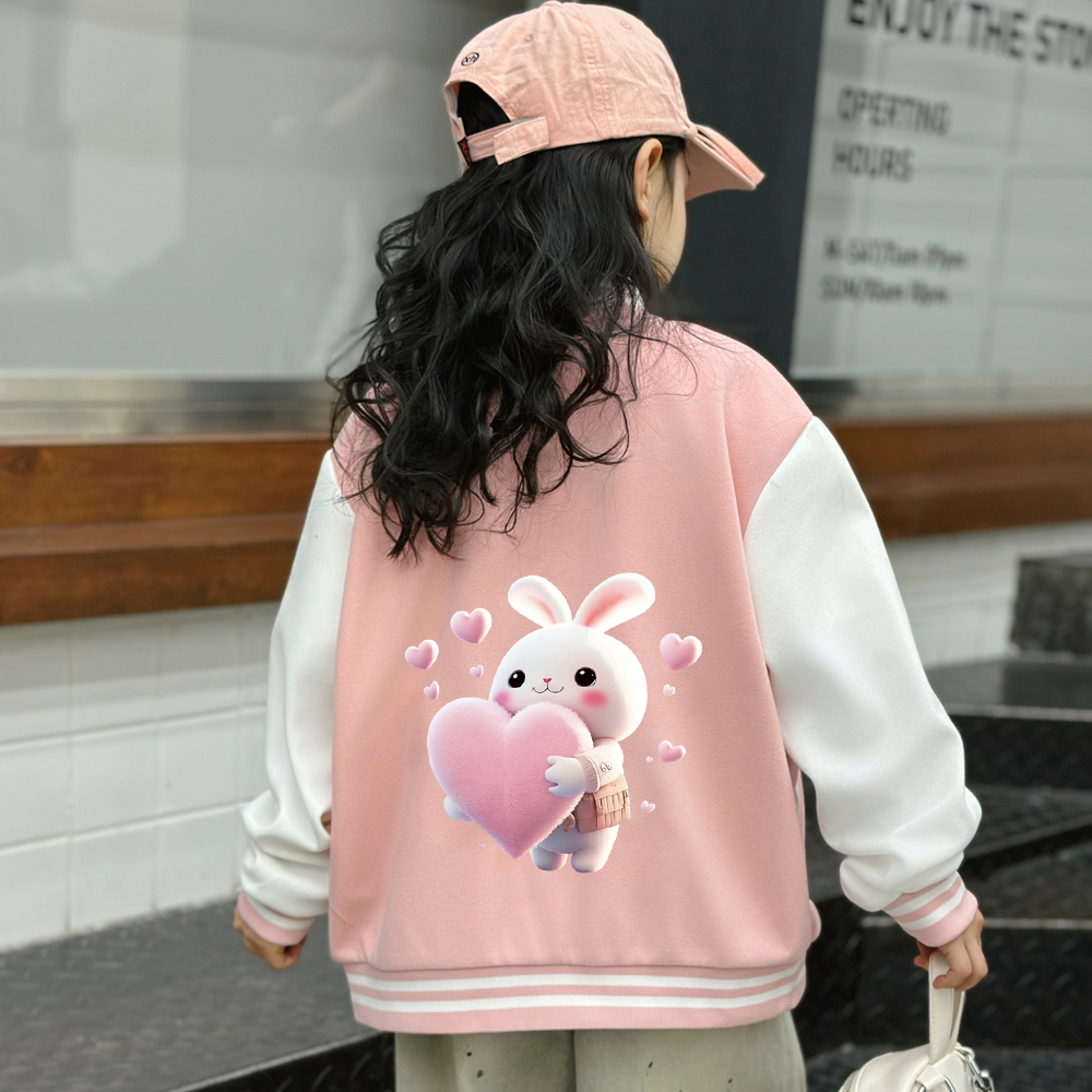 儿童运动棒球2025女童外套春秋新款洋气款项秋装衣服女宝宝上衣