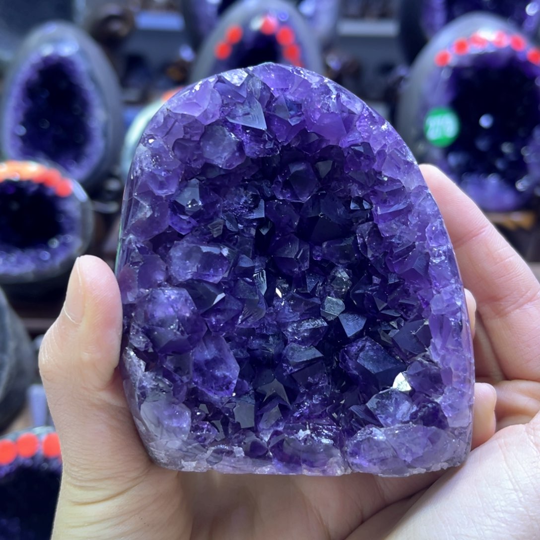 紫晶摆件未镶嵌紫水晶