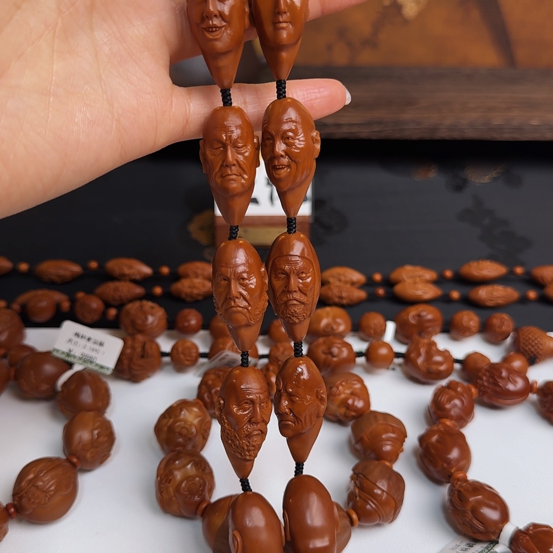 橄榄核手串/手链写实十八罗汉