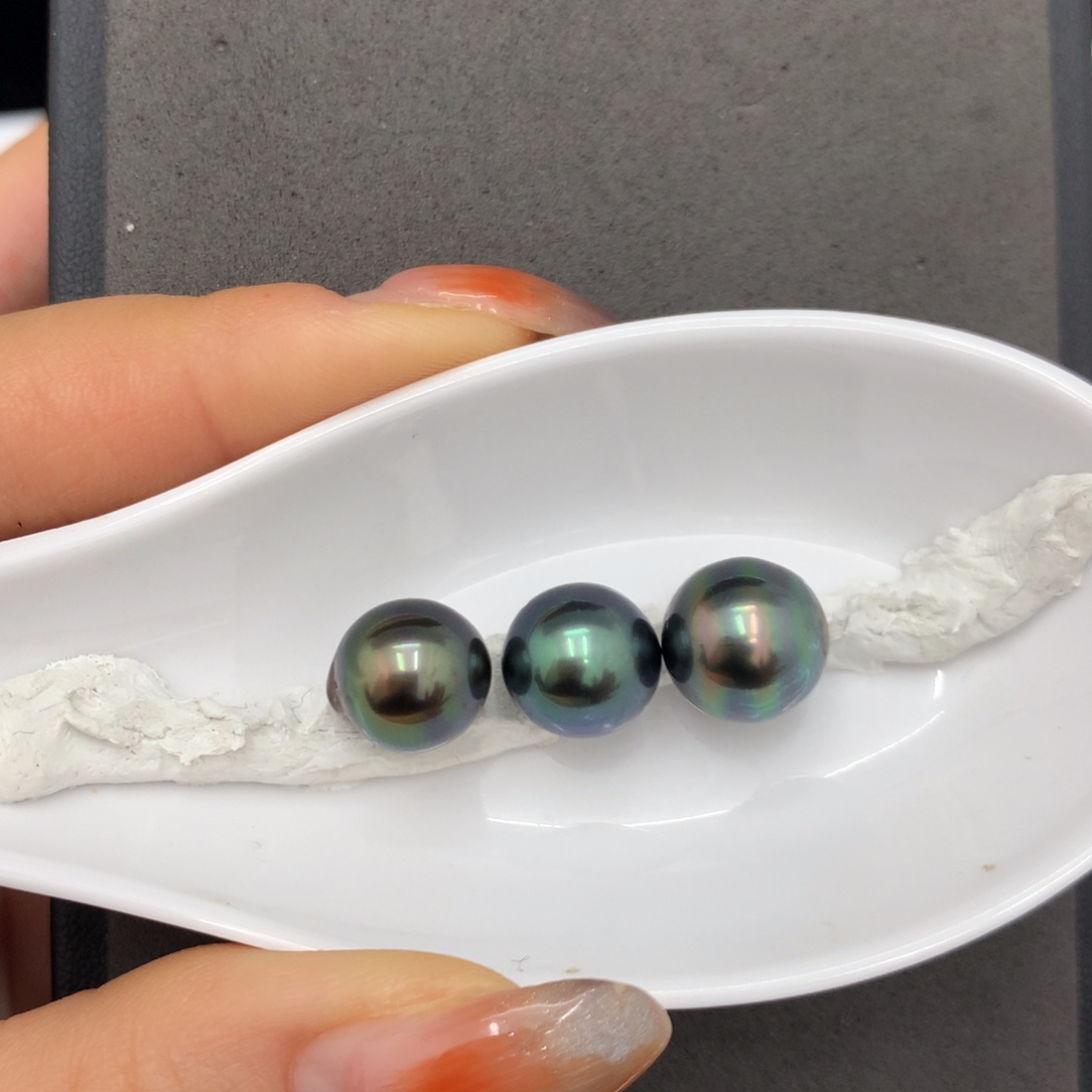 海水珍珠裸珠大溪地9-10mm