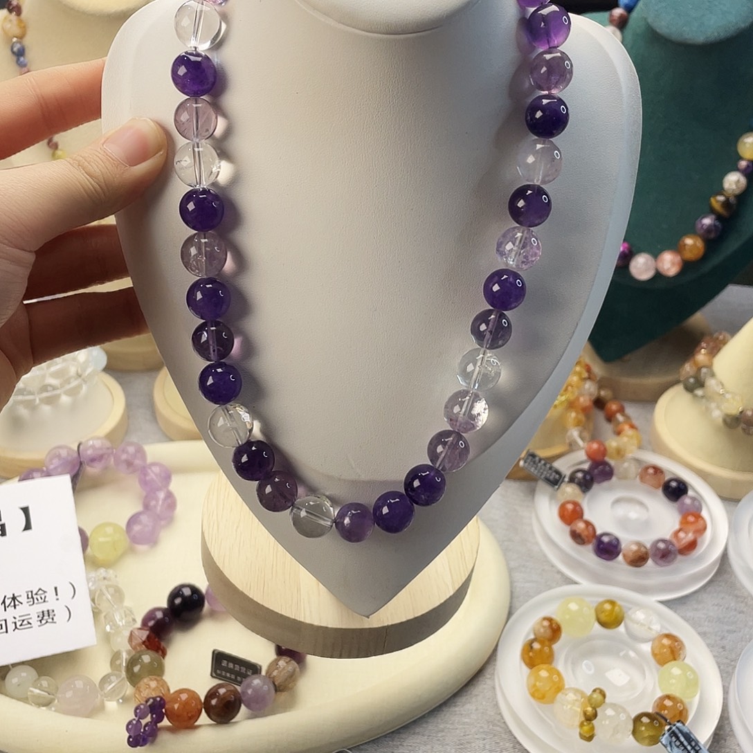 水晶手链银S925镶嵌