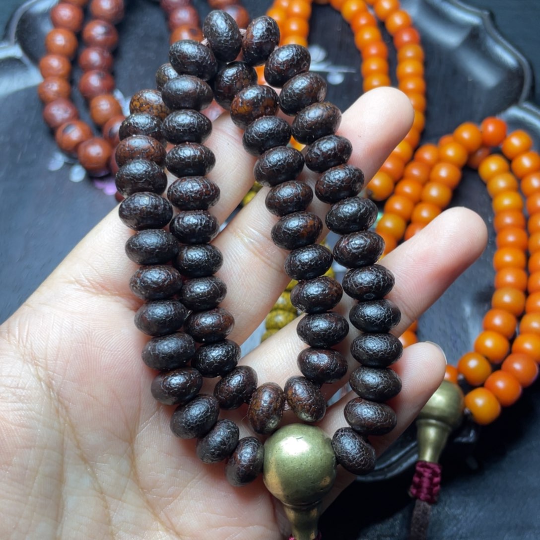 沙***林星月菩提双圈手持串