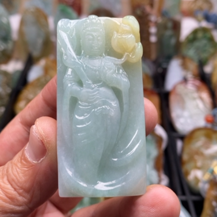 【闪购商品】翡翠颈饰未镶嵌缅甸翡翠A货吊坠