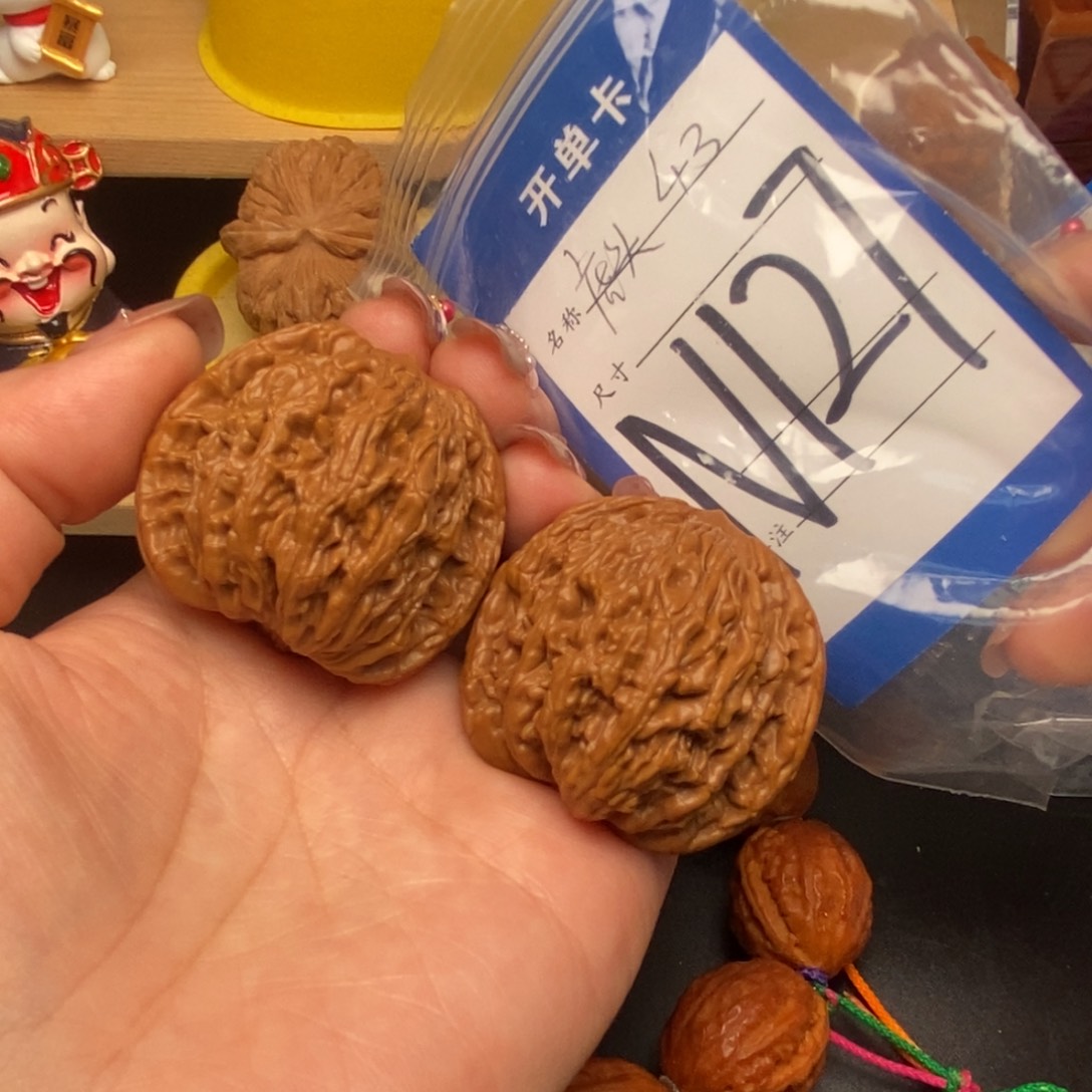 桃核吊坠核桃虎头