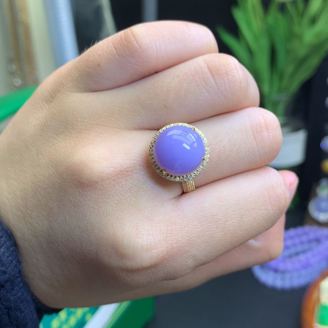 翡翠颈饰18K金镶嵌天然