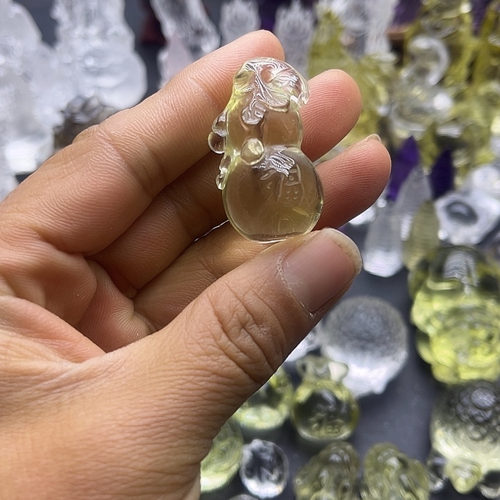 水晶摆件未镶嵌吊坠