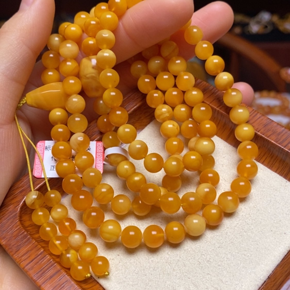 【闪购商品】蜜蜡手链未镶嵌手串