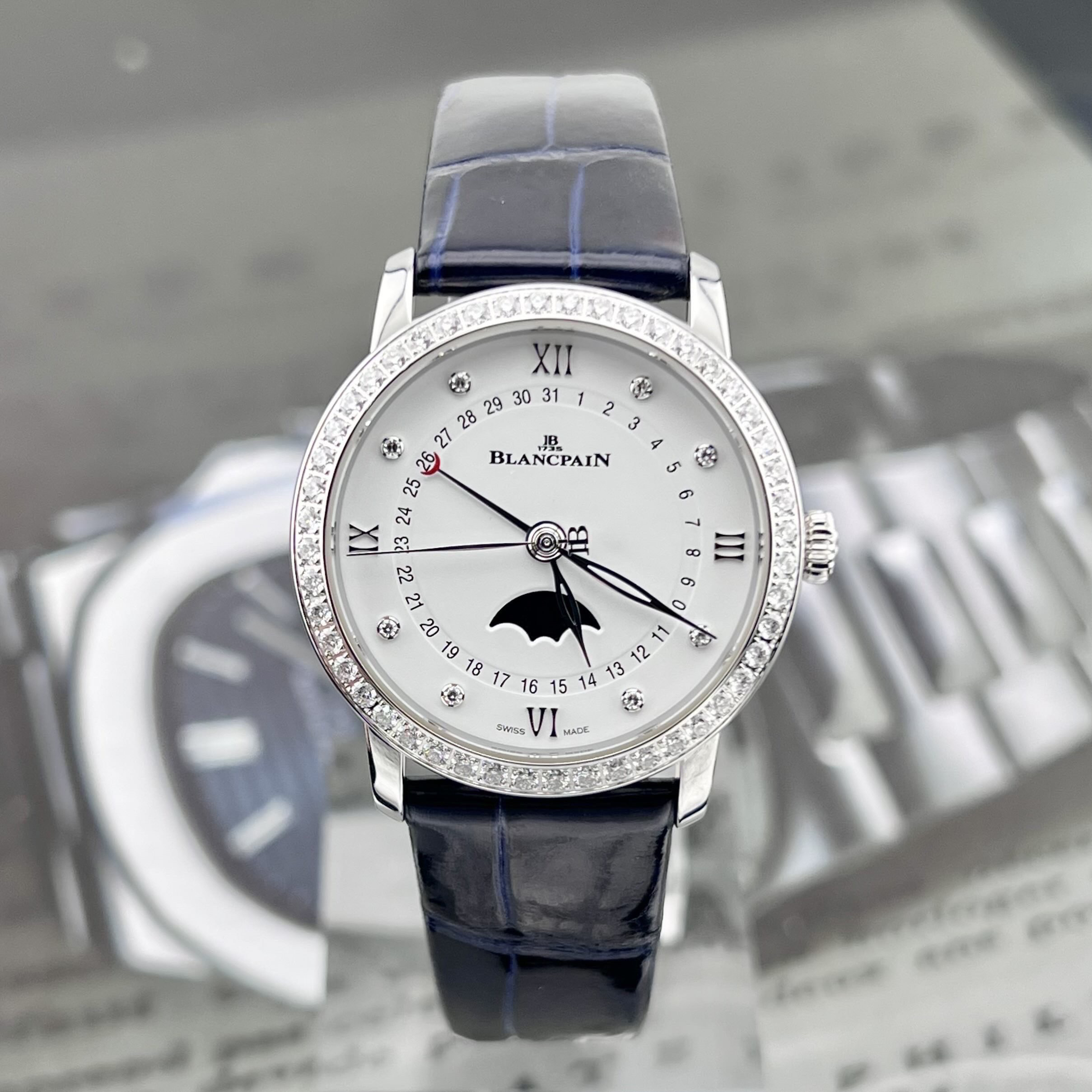 99新 Blancpain 23年宝珀 33.2mm 6126-4628-55b 精钢 自动机械