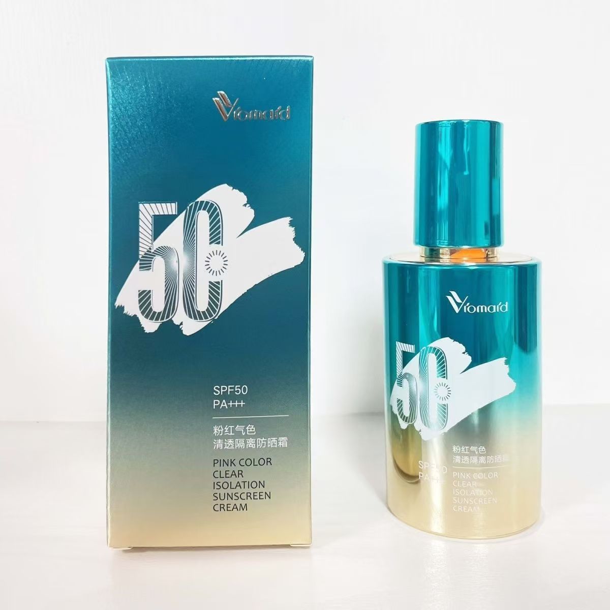 粉红气色清透隔离防晒霜