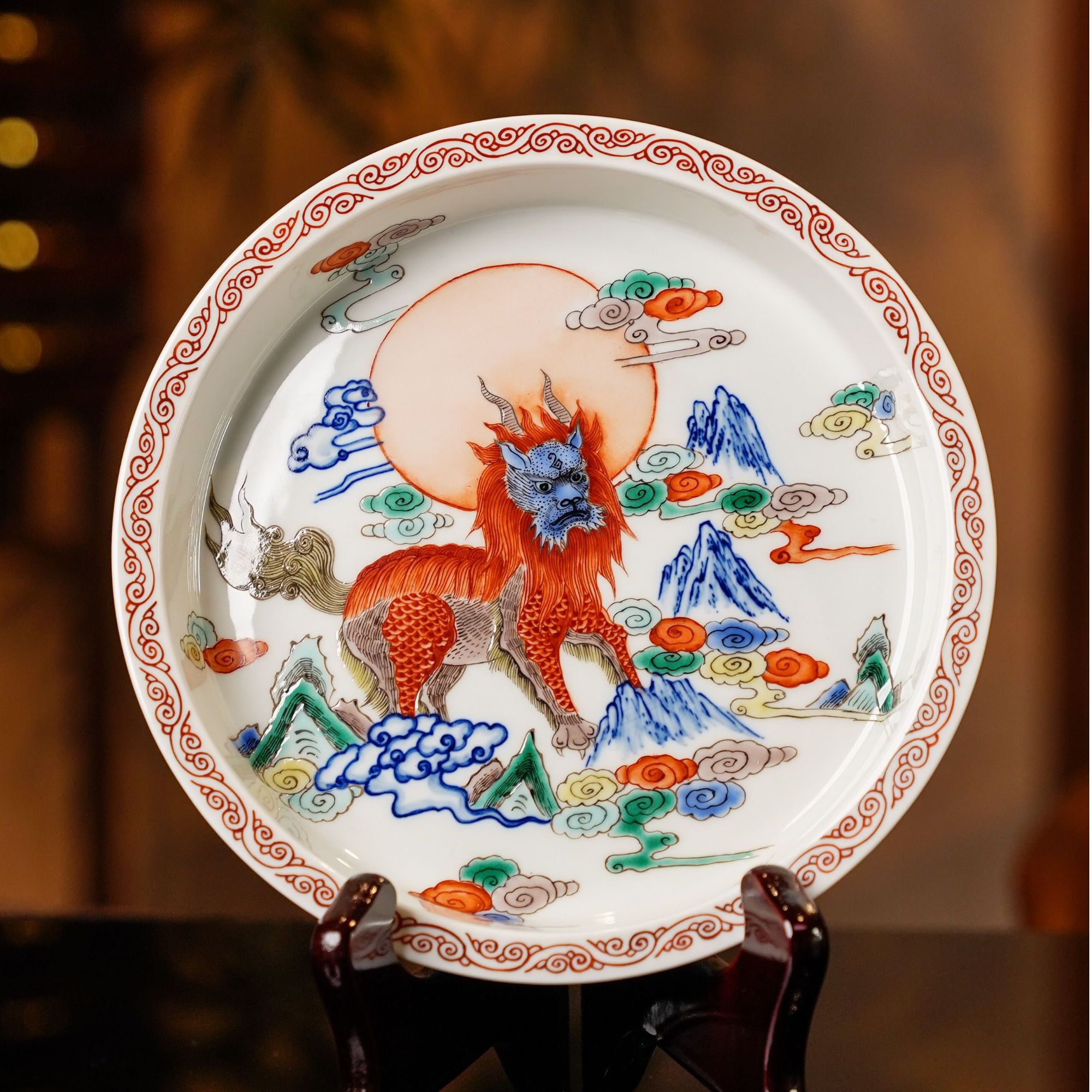 大师傅个人作品  白泽壶承  景德镇茶器品茗手绘纯手工SS134