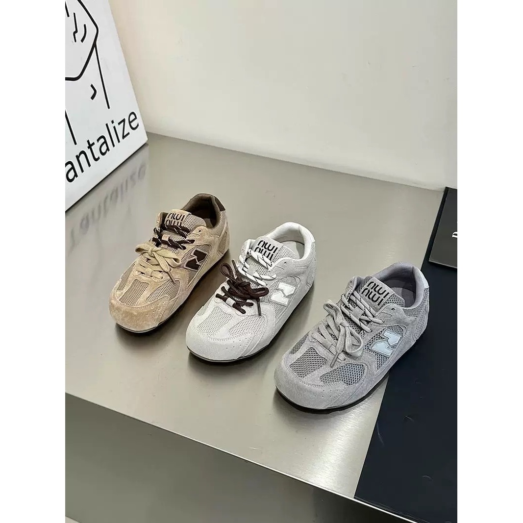 休闲运动内增高德训鞋板鞋跑步灰色透气阿甘老爹鞋女 A02 bl