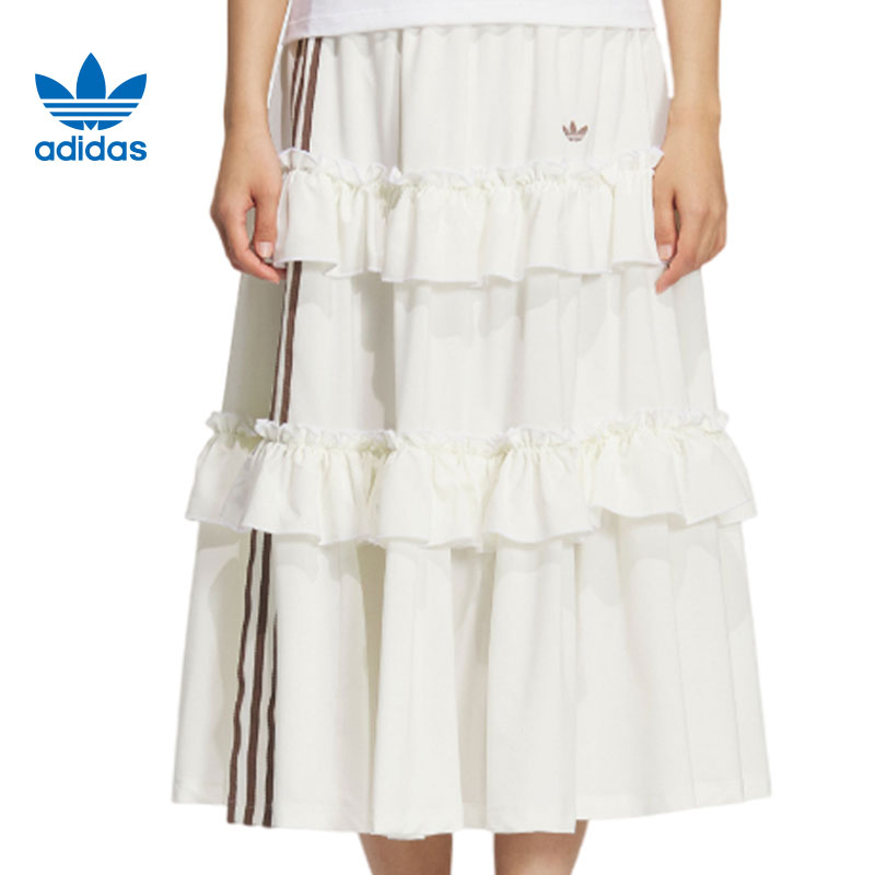 adidas阿迪达斯【环*】三叶草女子运动休闲半身裙裙子KQ6506