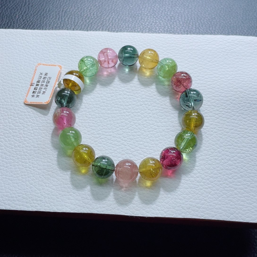 手链碧玺未镶嵌11.3mm左右