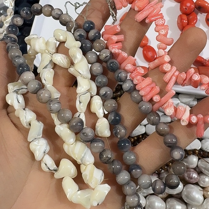 玛瑙/玉髓合金珠宝半成品23号打包