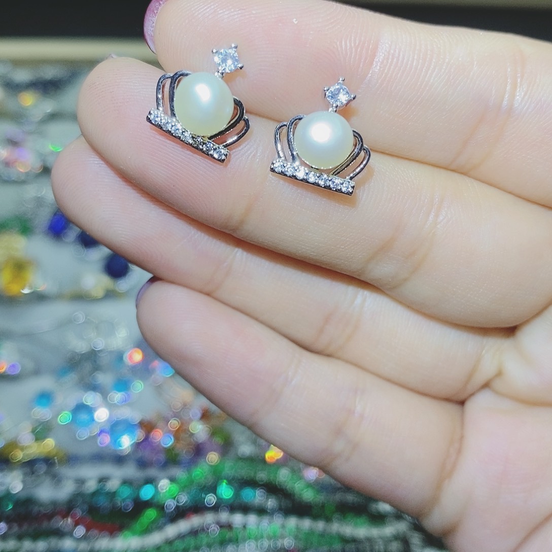 【闪购商品】托帕石耳饰银S925镶嵌