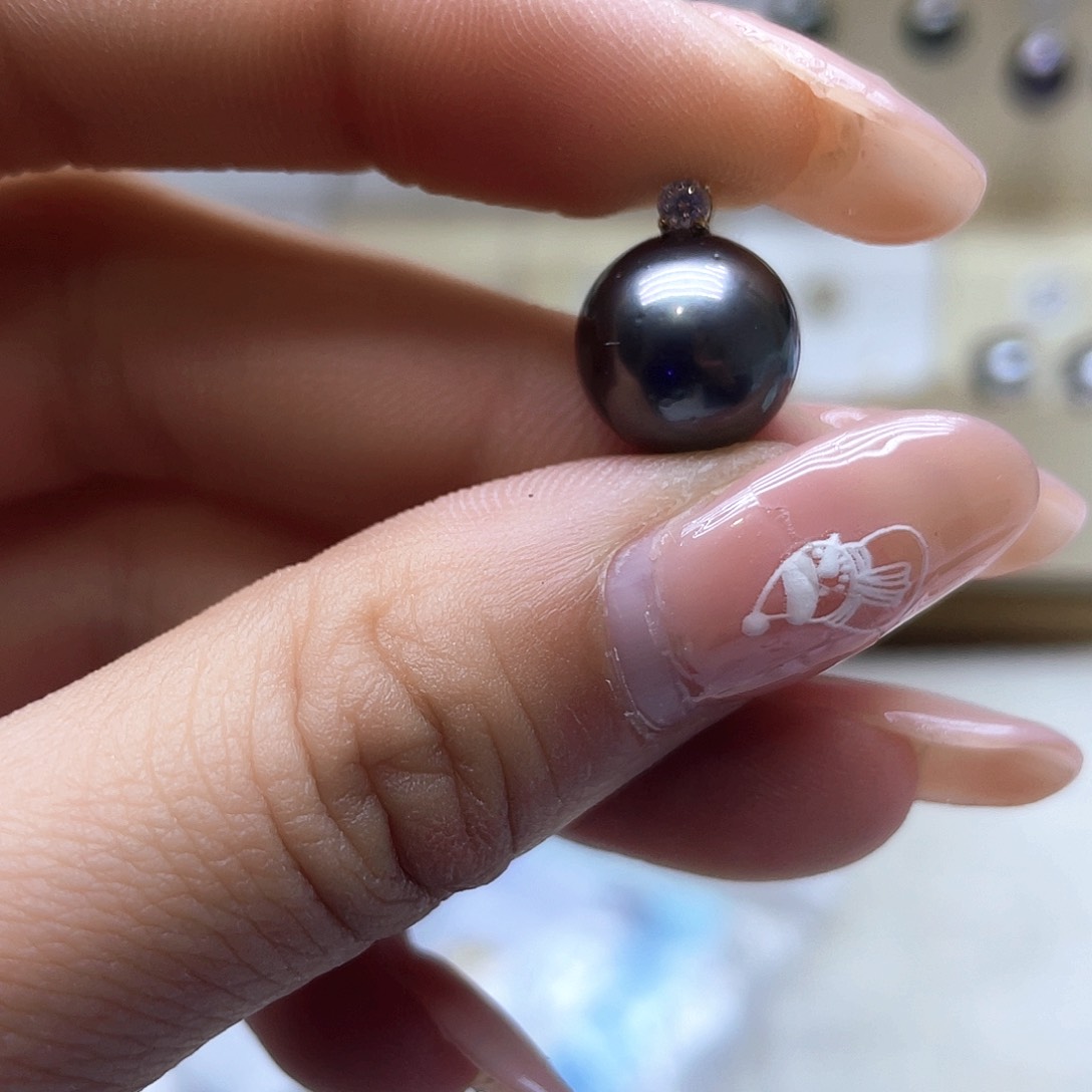 海水珍珠颈饰18K金镶嵌