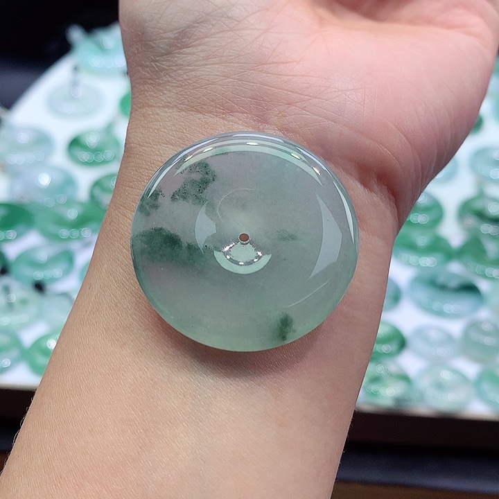 颈饰未镶嵌翡翠9尺寸34.6*6.0