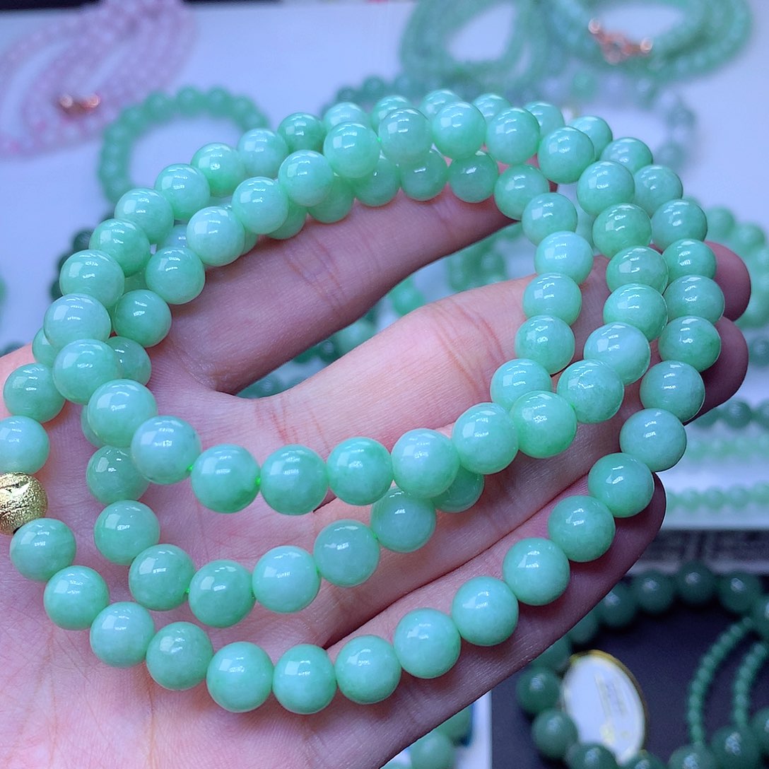 翡翠未镶嵌毛衣链